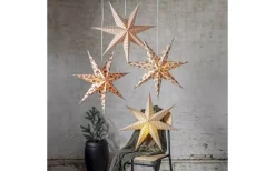 Visa Alla Julstjärnor|Julstjärnor Utan Sladd<Star Trading Cotton Julstjärna Kottar 60cm Röd