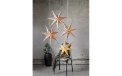 Visa Alla Julstjärnor|Julstjärnor Utan Sladd<Star Trading Cotton Julstjärna Kottar 60cm Röd