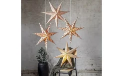 Cotton Julstjärna Prickar 60cm Röd