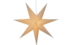 Cotton Julstjärna Prickar 60cm Röd