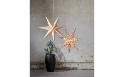 Cotton Julstjärna Prickar 60cm Röd