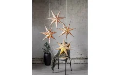 Cotton Julstjärna Prickar 60cm Röd