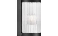 Coupar Vägglampa 25cm Svart IP54