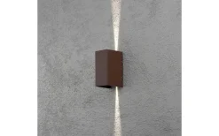 Cremona Vägglampa Justerbar LED 3000K 2x3W Rost IP54