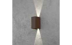 Cremona Vägglampa Justerbar LED 3000K 2x3W Rost IP54