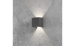 Upp & Nedljus Lampor<Konstsmide Cremona Vägglampa Justerbar LED 3000K 2x3W Antracit IP54