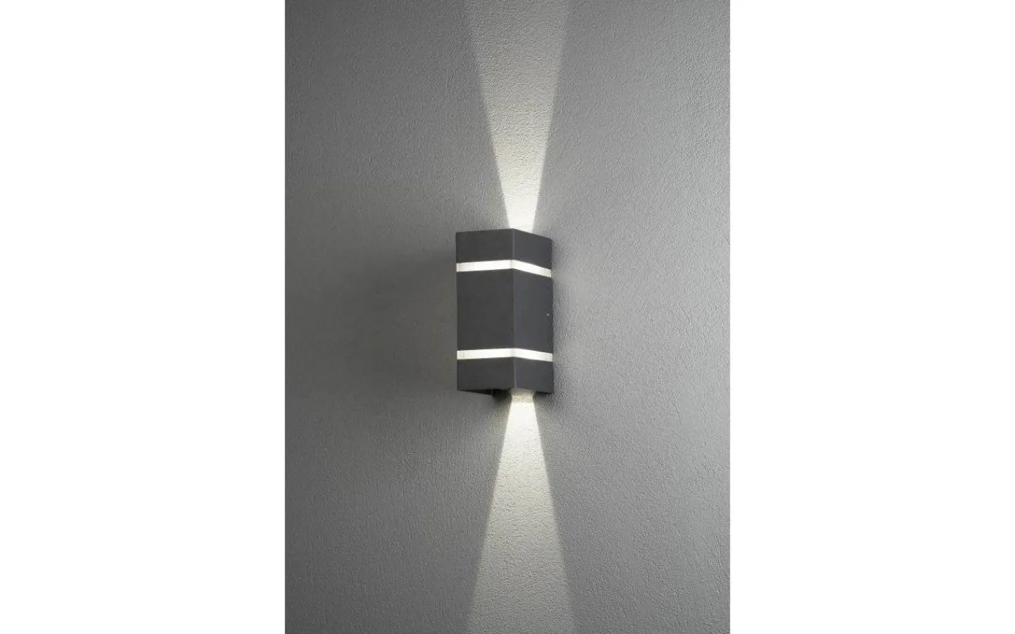 Upp & Nedljus Lampor<Konstsmide Cremona Vägglampa Justerbar LED 3000K 2x3W Antracit IP54