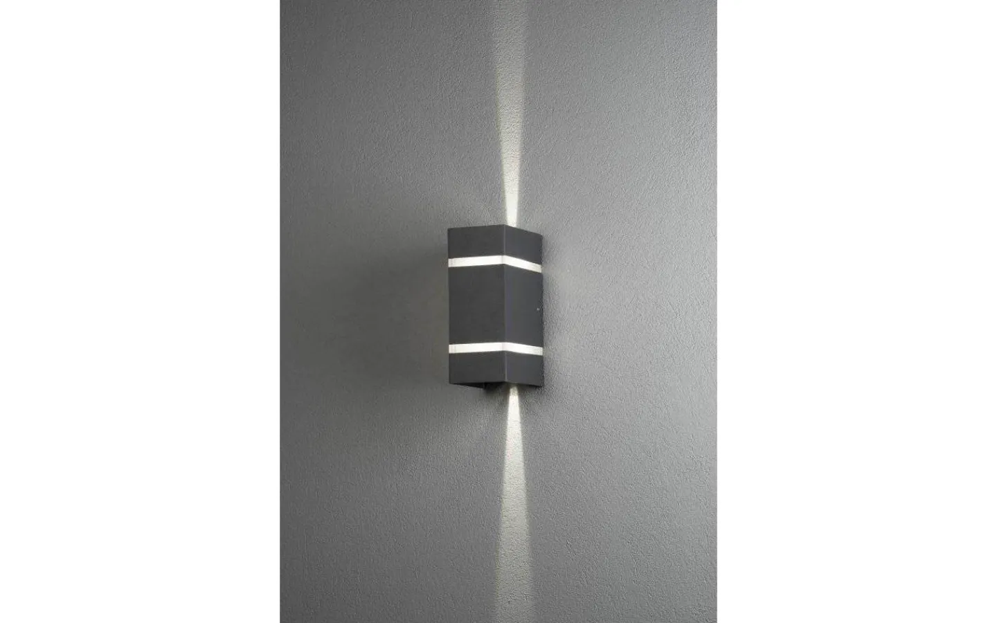 Upp & Nedljus Lampor<Konstsmide Cremona Vägglampa Justerbar LED 3000K 2x3W Antracit IP54