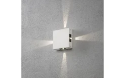Konstsmide Cremona Vägglampa Justerbar LED 3000K 4x3W Vit IP54* Vägglampor Utomhus