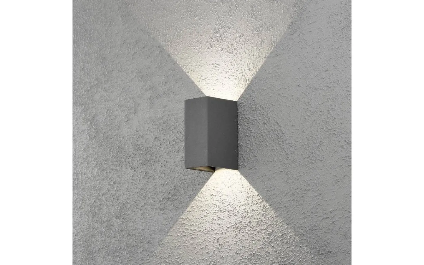 Upp & Nedljus Lampor<Konstsmide Cremona Vägglampa Justerbar LED 3000K 2x3W Antracit IP54