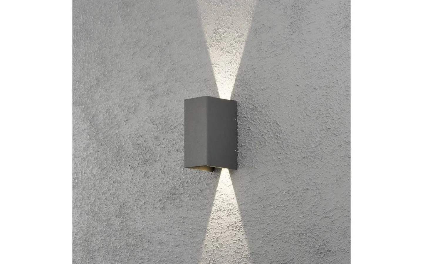 Upp & Nedljus Lampor<Konstsmide Cremona Vägglampa Justerbar LED 3000K 2x3W Antracit IP54