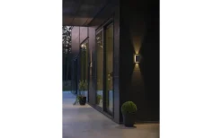 Cremona Vägglampa Justerbar LED 3000K 2x3W Antracit IP54