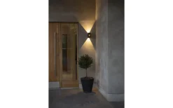 Konstsmide Cremona Vägglampa med flamma Justerbar LED 3000K 2x3W Antracit IP54* Upp & Nedljus Lampor