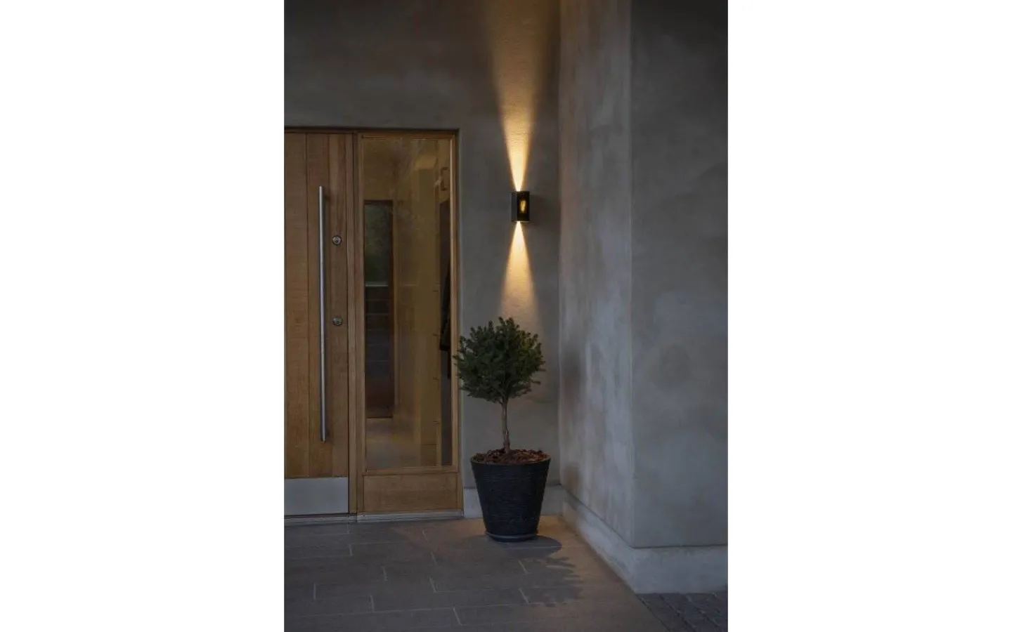 Konstsmide Cremona Vägglampa med flamma Justerbar LED 3000K 2x3W Antracit IP54* Upp & Nedljus Lampor