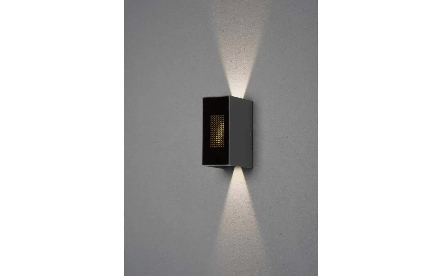 Konstsmide Cremona Vägglampa med flamma Justerbar LED 3000K 2x3W Antracit IP54* Upp & Nedljus Lampor