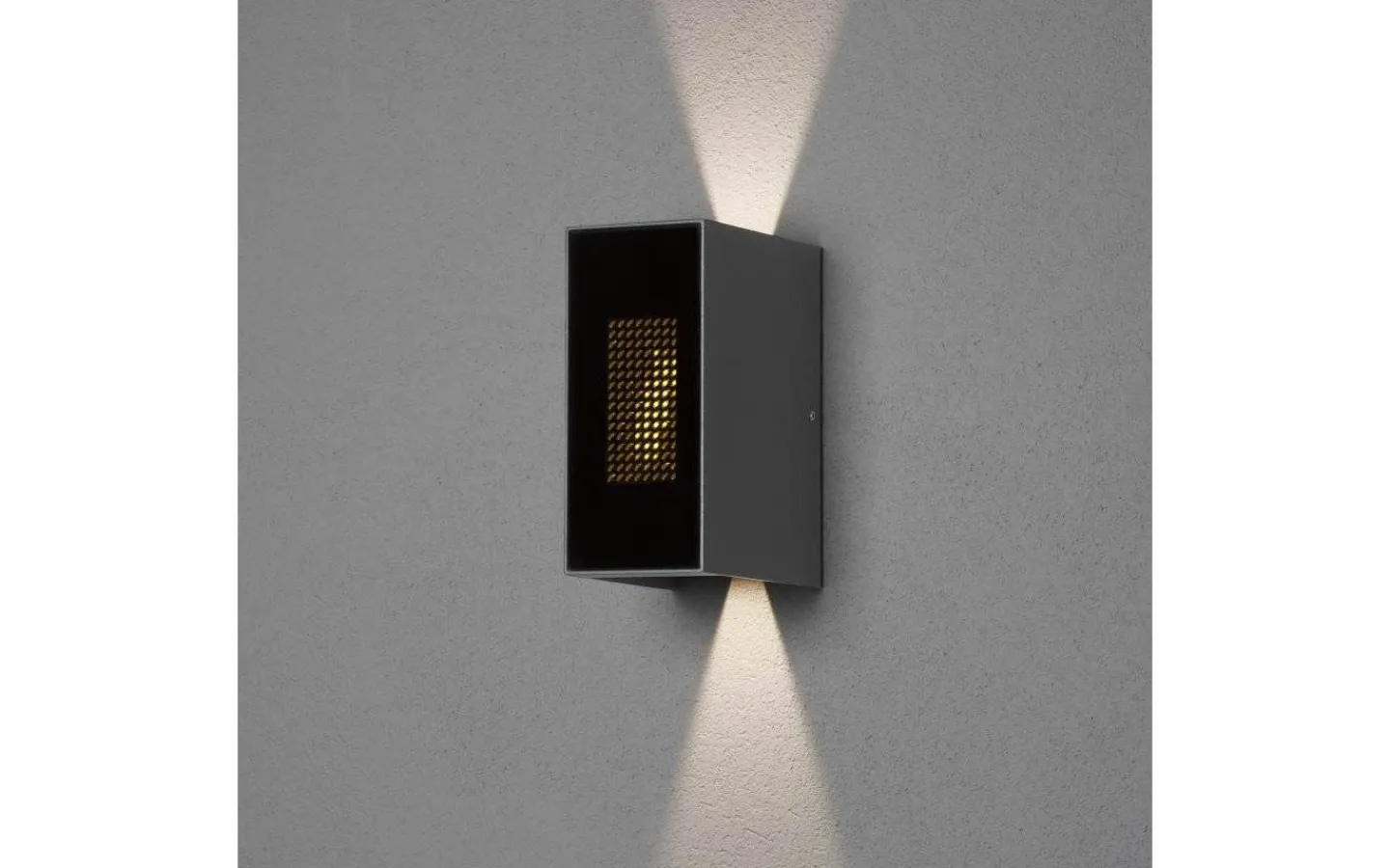 Konstsmide Cremona Vägglampa med flamma Justerbar LED 3000K 2x3W Antracit IP54* Upp & Nedljus Lampor