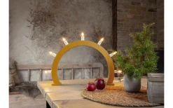 Visa Alla Adventsljusstakar|Adventsljusstakar 31-60 Cm<Star Trading Crisp Adventsljusstake 33cm Gul