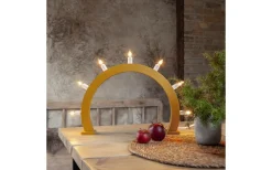 Visa Alla Adventsljusstakar|Adventsljusstakar 31-60 Cm<Star Trading Crisp Adventsljusstake 33cm Gul