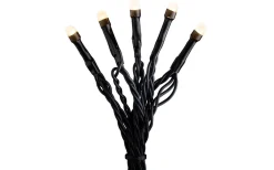 Korta Ljusslingor (1-10M)|Ljusslingor Utomhus<Konstsmide Crisp Ljusslinga 10m Frostad Amber, Svart IP44