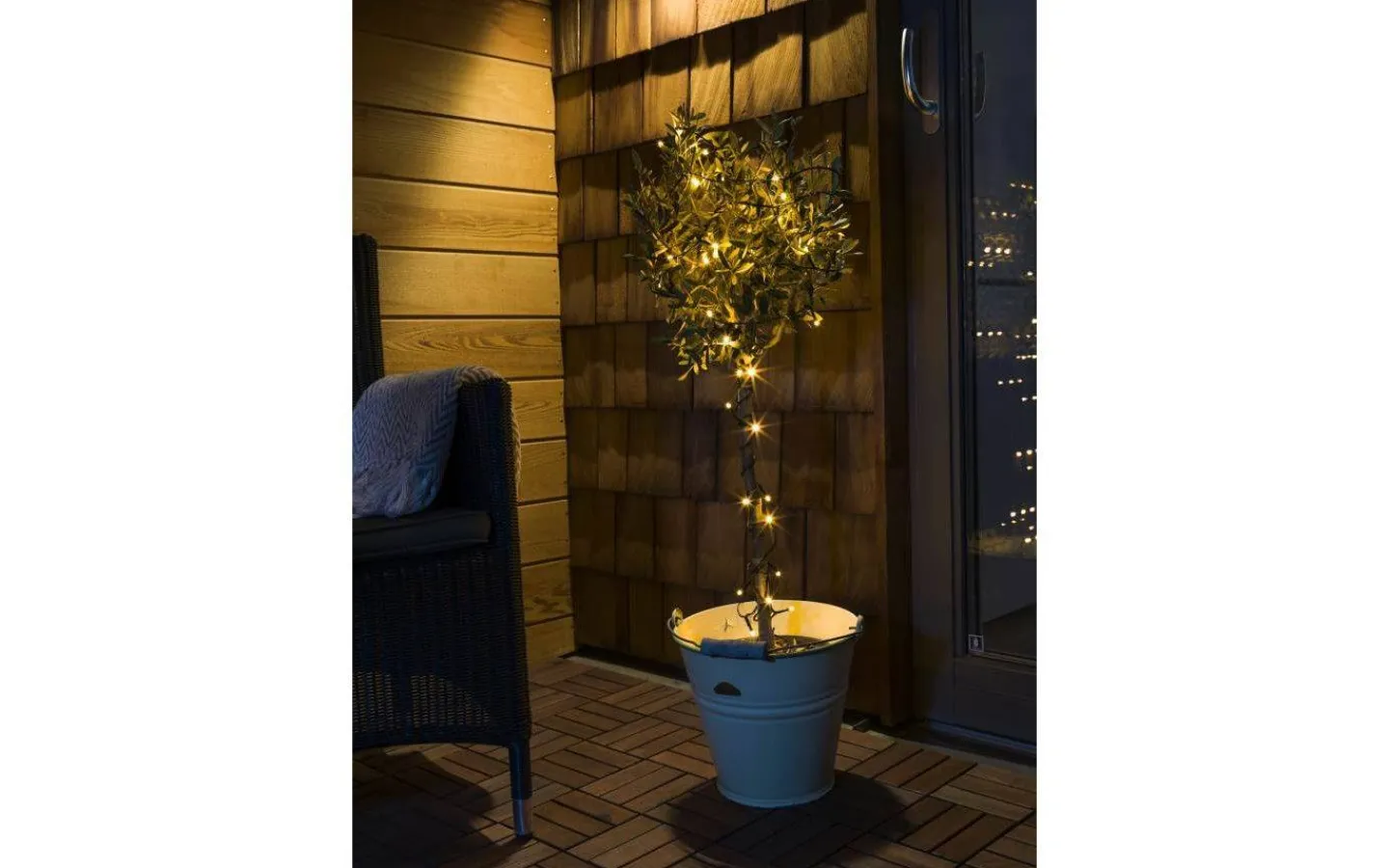 Korta Ljusslingor (1-10M)|Ljusslingor Utomhus<Konstsmide Crisp Ljusslinga 10m Frostad Amber, Svart IP44