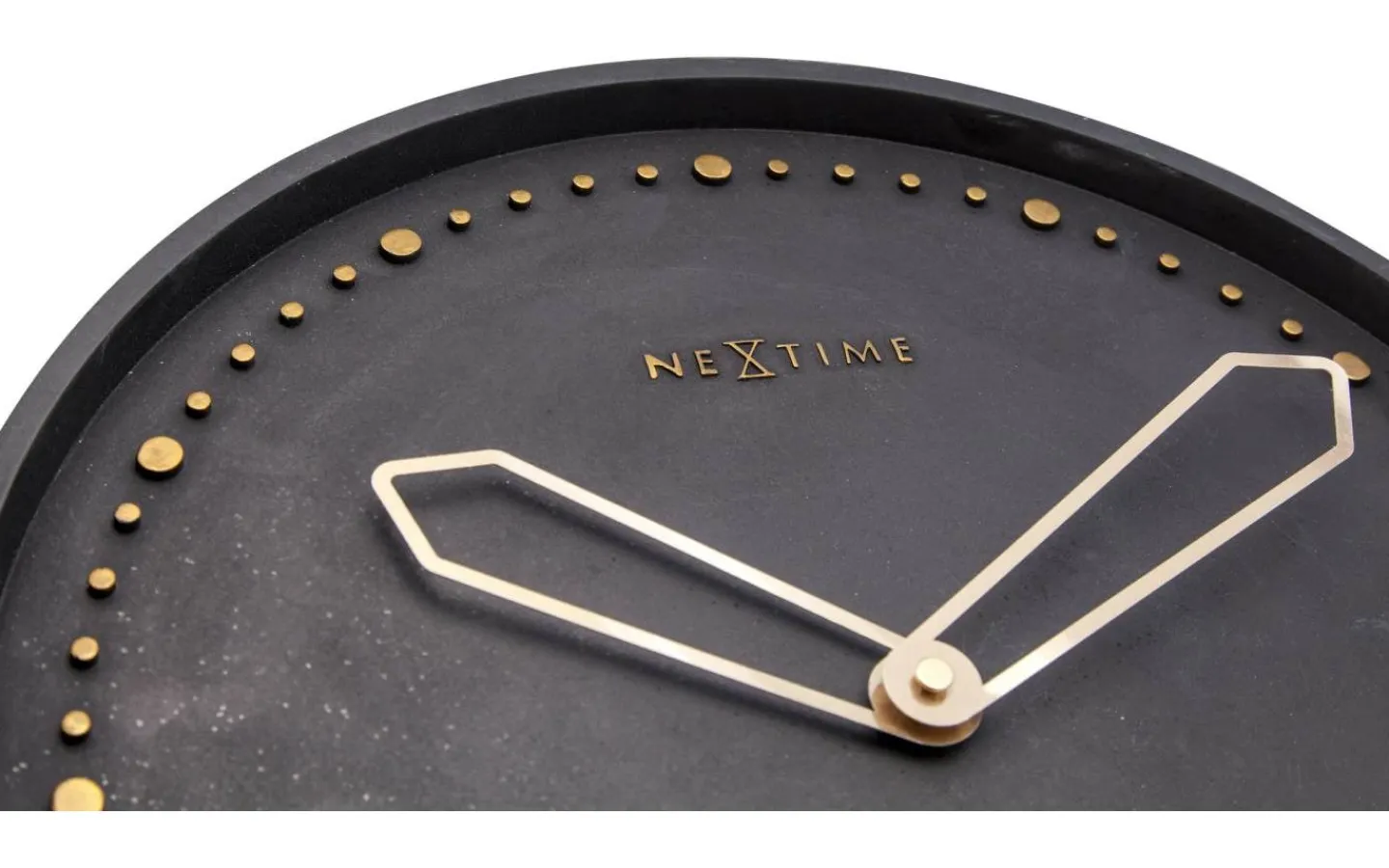 Väggklockor<NeXtime Cross Väggklocka Ø35cm Svart/Guld