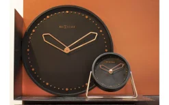 Väggklockor<NeXtime Cross Väggklocka Ø35cm Svart/Guld