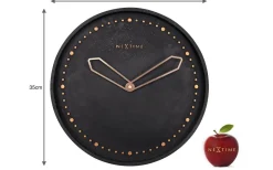 Väggklockor<NeXtime Cross Väggklocka Ø35cm Svart/Guld