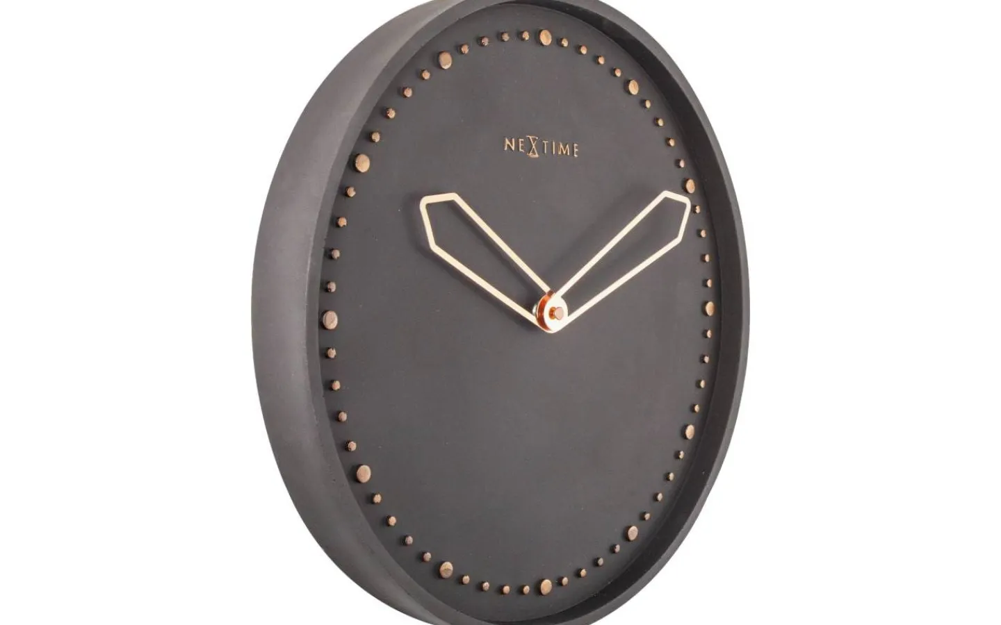 Väggklockor<NeXtime Cross Väggklocka Ø35cm Svart/Guld