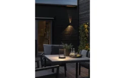 Uppladdningsbara Lampor Utomhus|Uppladdningsbara Lampor Utomhus<Konstsmide Crotone Solcell + USB 30cm Svart IP54