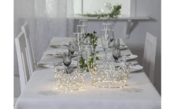 Crown Batteridriven Bordsdekoration 12cm Silver