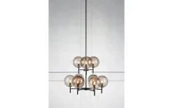 Markslojd Crown Takkrona Svart/Rökfärgad* Kök & Matplats|Stora Taklampor Ø70-150 Cm