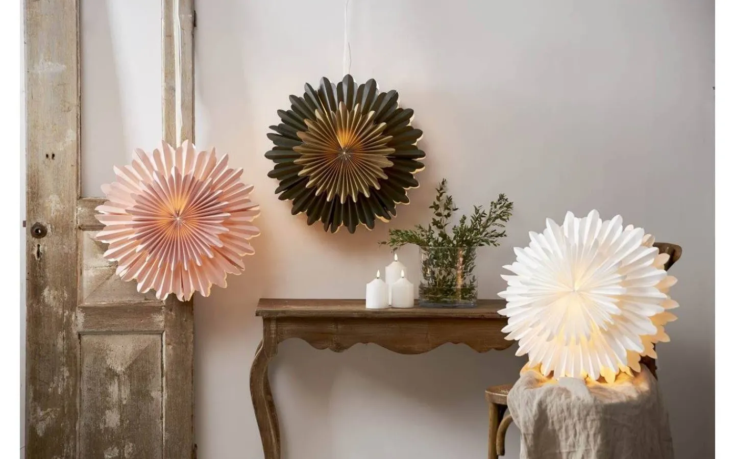 Exklusiva Pappersstjärnor|Visa Alla Julstjärnor<Star Trading Crystal Julstjärna 50cm Rosa