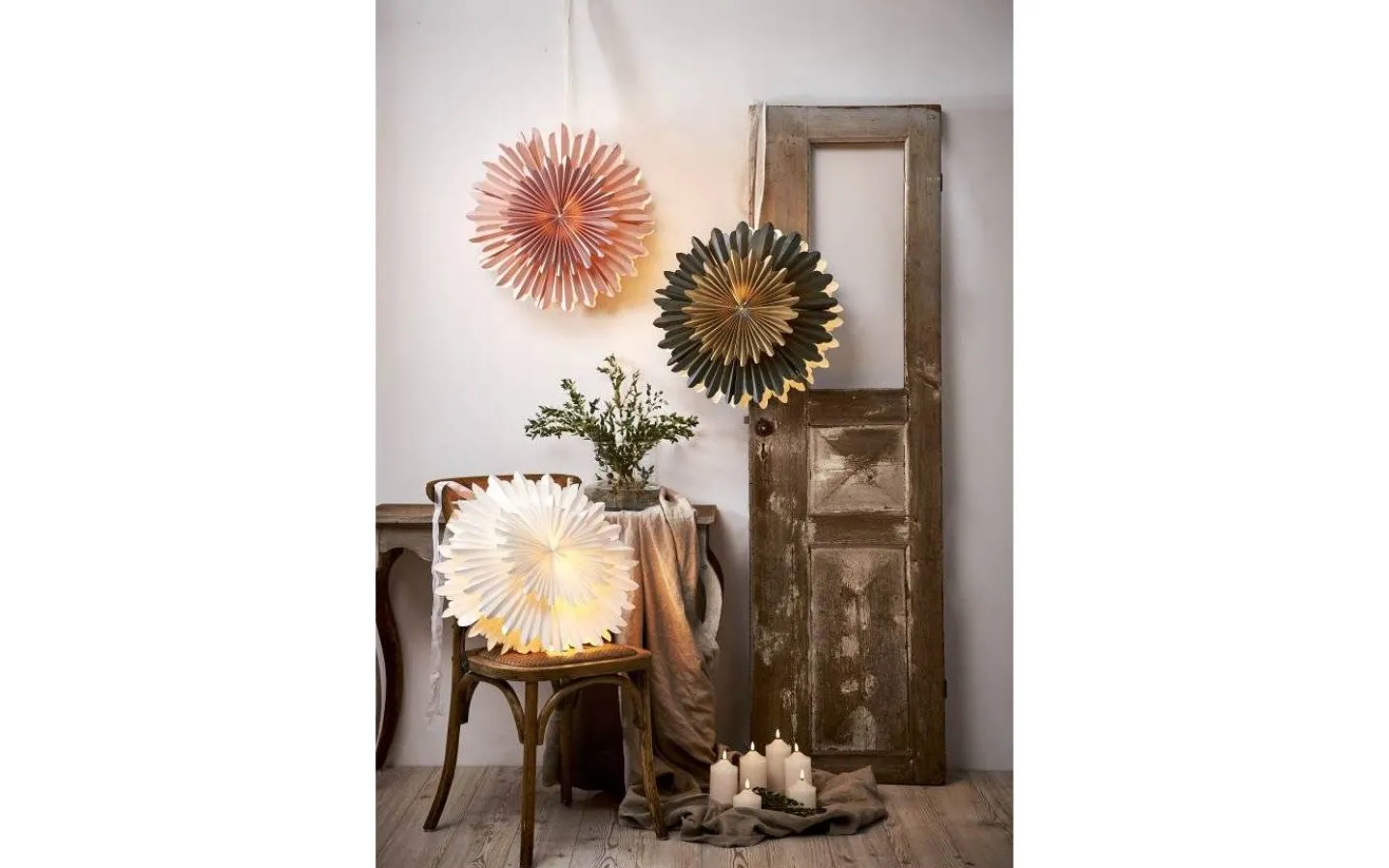 Exklusiva Pappersstjärnor|Visa Alla Julstjärnor<Star Trading Crystal Julstjärna 50cm Rosa