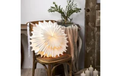 Exklusiva Pappersstjärnor|Visa Alla Julstjärnor<Star Trading Crystal Julstjärna 50cm Vit