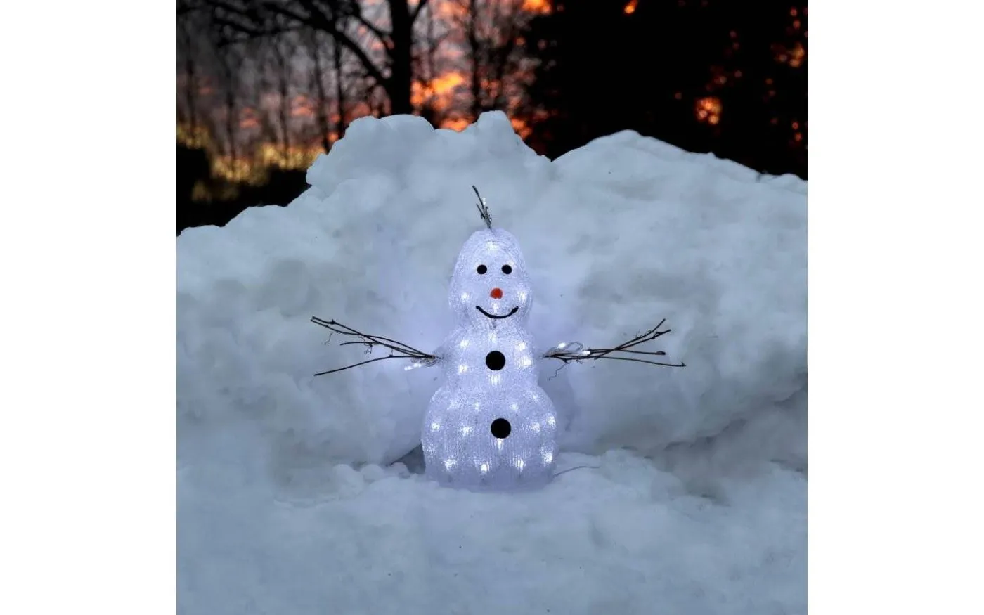 Crystalo Snögubbe 38cm LED IP44