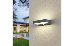 Cuando Vägglampa LED rörelsesensor antracit IP54