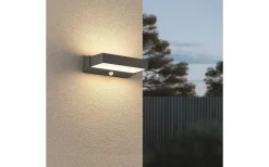 Cuando Vägglampa LED rörelsesensor antracit IP54