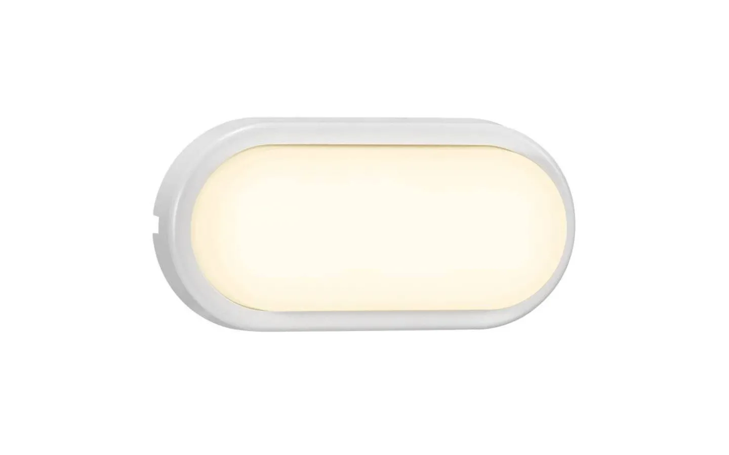 Taklampor Utomhus|Vägglampor Utomhus<Nordlux Cuba Energy Oval LED 3000K 6,5W Vit IP54