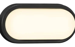 Taklampor Utomhus|Vägglampor Utomhus<Nordlux Cuba Energy Oval LED 3000K 6,5W Svart IP54