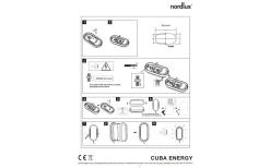 Taklampor Utomhus|Vägglampor Utomhus<Nordlux Cuba Energy Oval LED 3000K 6,5W Svart IP54