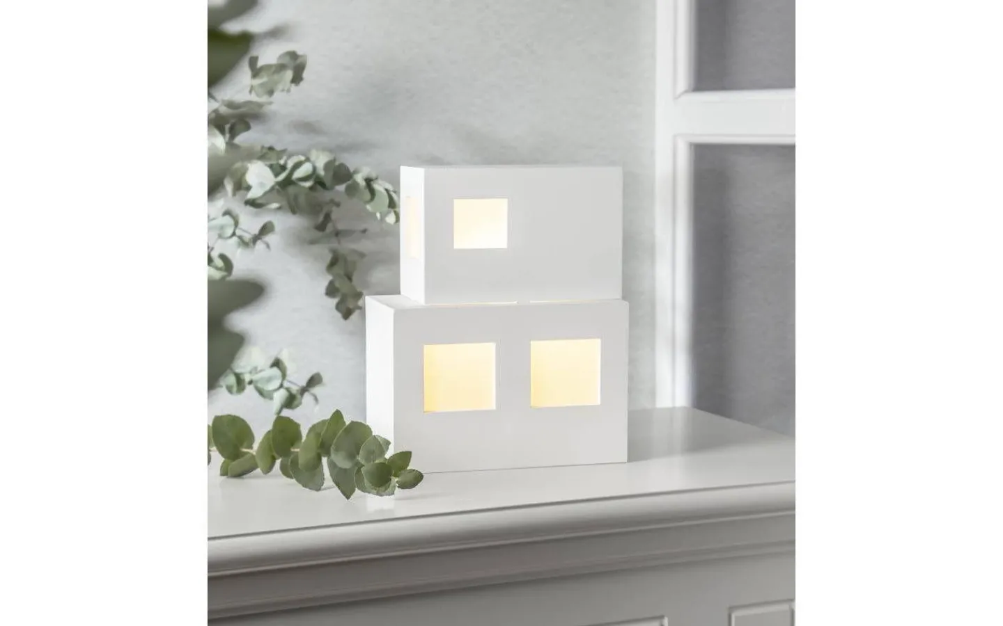 Bordslampor<Star Trading Cube Bordslampa E14 25cm Vit