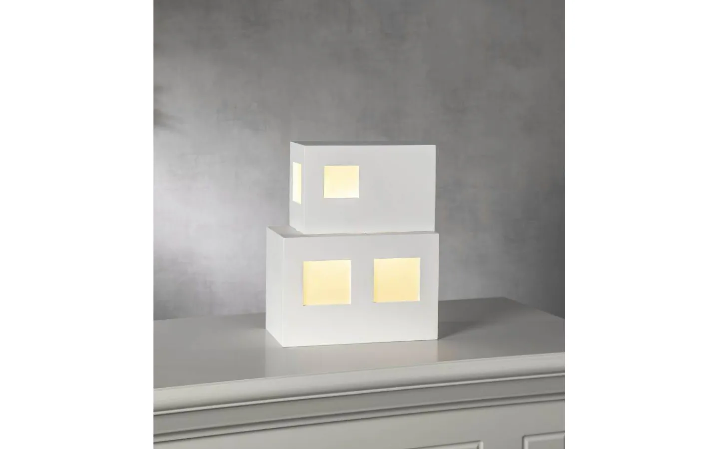 Bordslampor<Star Trading Cube Bordslampa E14 25cm Vit