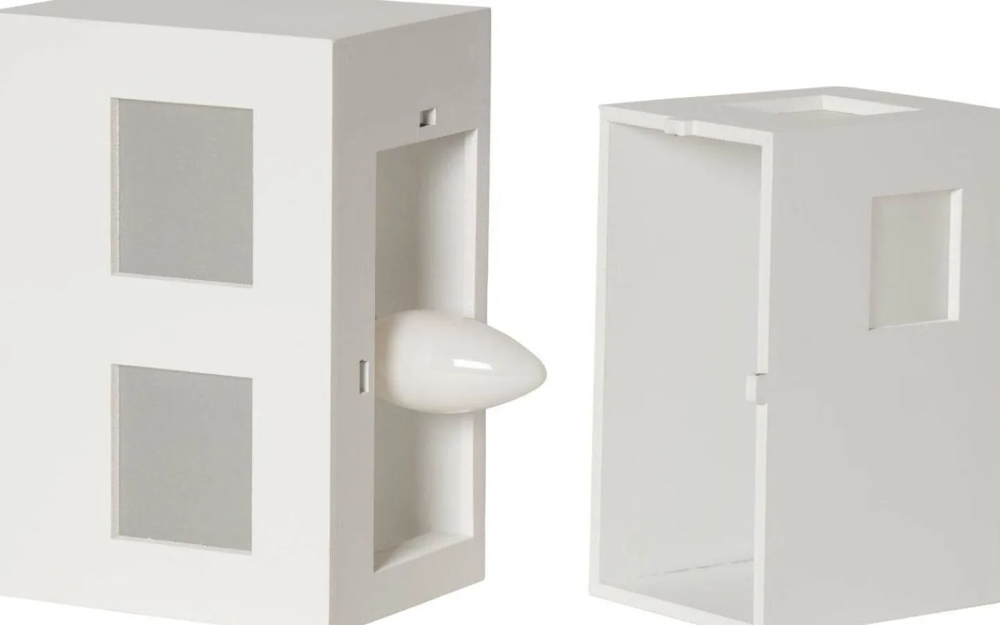 Bordslampor<Star Trading Cube Bordslampa E14 25cm Vit