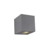 Cube I Vägglampa LED 3000K 4W Grå IP65