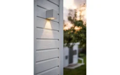 Hidealite Cube I Vägglampa LED 3000K 4W Vit IP65* Upp Eller Nedljus Lampor