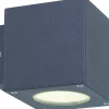 Cube Vägglampa LED 3000K 2x3W Mörkgrå IP54
