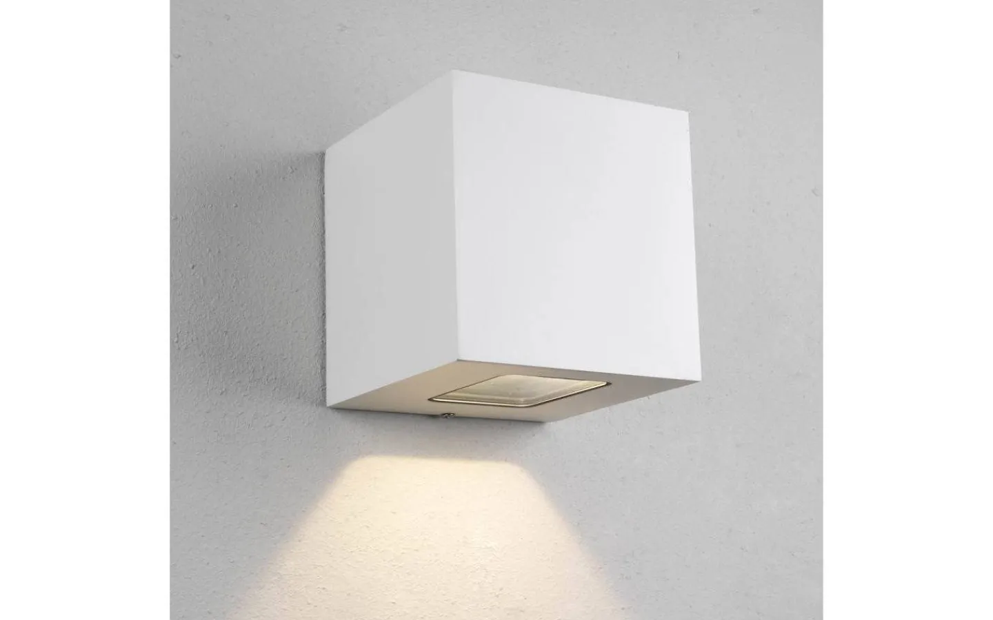Hidealite Cube XL I Vägglampa LED 3000K 12,5W Vit IP65* Upp Eller Nedljus Lampor