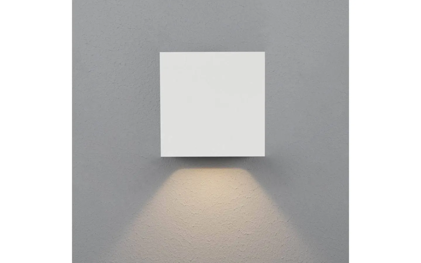 Hidealite Cube XL I Vägglampa LED 3000K 12,5W Vit IP65* Upp Eller Nedljus Lampor
