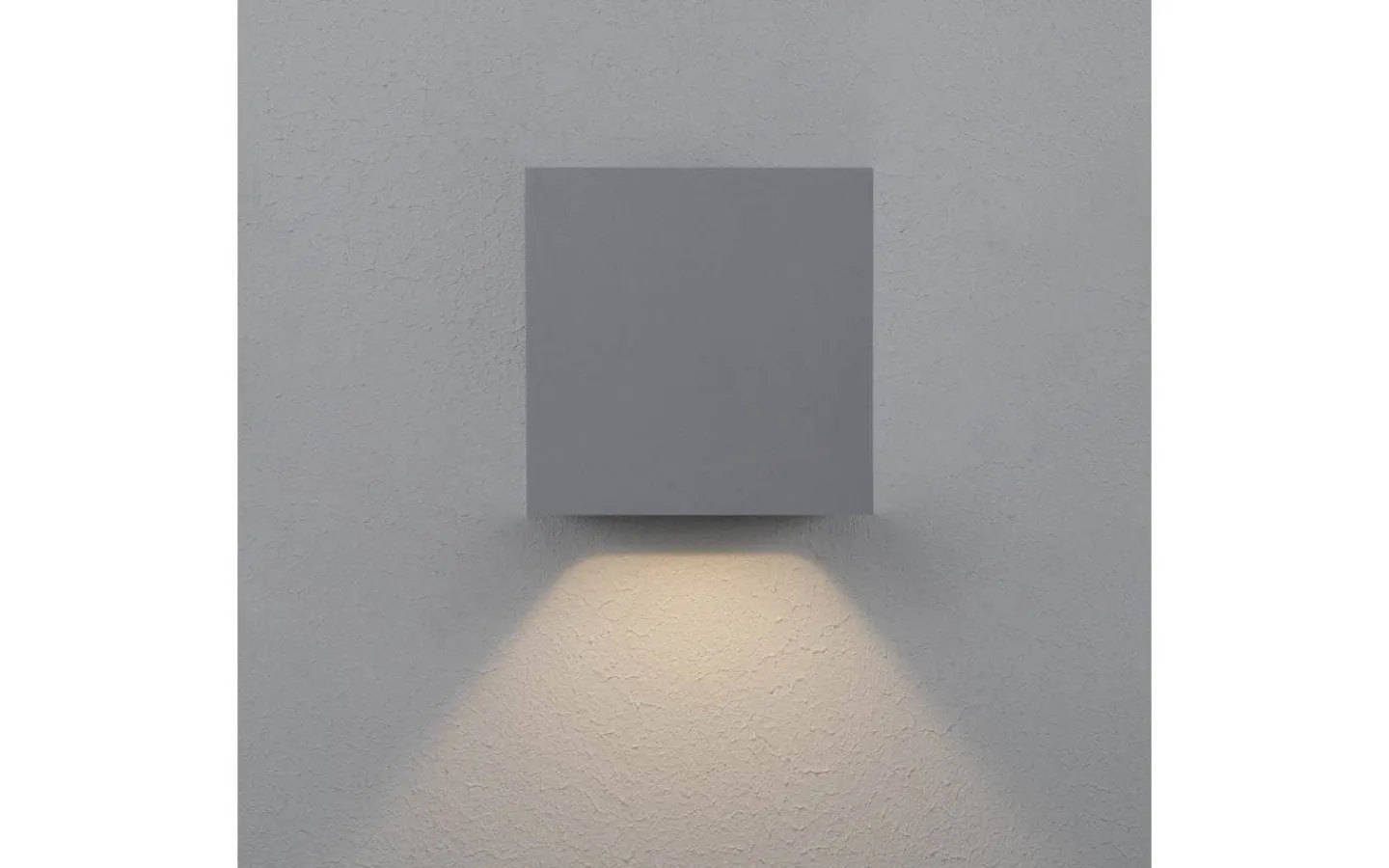 Upp Eller Nedljus Lampor<Hidealite Cube XL I Vägglampa LED 3000K 12,5W Grå IP65