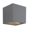Hidealite Cube XL II Vägglampa LED 3000K 25W Grå IP65* Upp & Nedljus Lampor